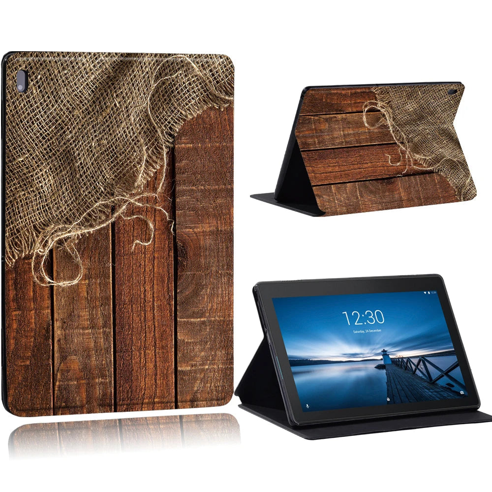Case for Funda Tablet Lenovo Tab E10 10.1"/Tab M10 10.1"/Smart Tab M10 FHD Plus 10.3" TB-X606F M7 M8 TB-8505 Stand Tablet Cover