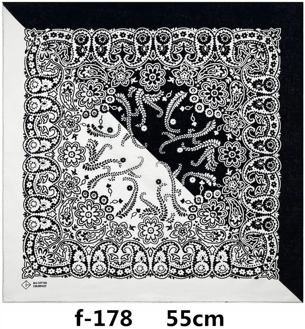 f151 Unisex Hiphop Cotton Bandanas Face Mask Scarf Headwear Women Snood Headband Men Fishing Mask Hiking Balaclava Handkerchief