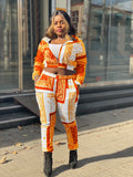 Paisley Bandana Print Two 2 Piece Set Women Fitness Sweatsuit Zipper Up Sweatshirt + Jogger Pants Set Tracksuit Vintage Outfits