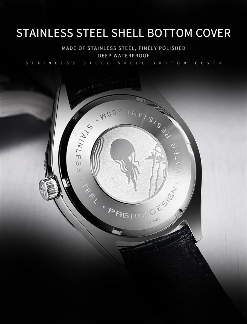 PAGANI DESIGN 2026 Men's Watches Automatic Watch Men Sapphire Quartz Wristwatches Chronograph 10Bar Waterproof Relogio Masculino