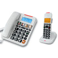 D2015TAM  DECT Combo Phone with Telephone Answering Machine for Home and Office.Corded Telephone with  1*cordless Handset