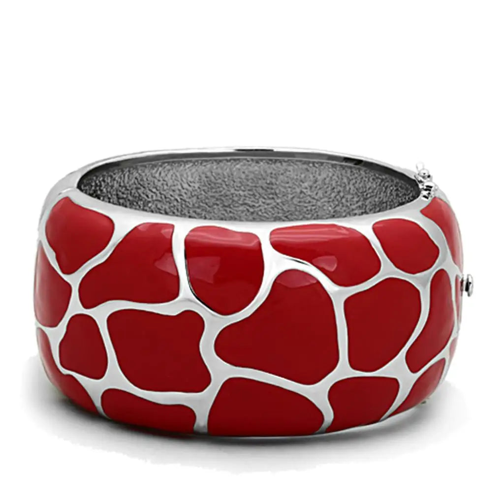 AJ TK294 High Polished Stainless Steel Fashion Bangle No Plating with Epoxy in Siam