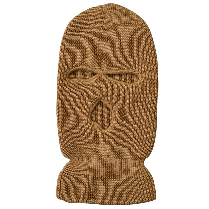 Winter Army Tactical Mask 3 Hole Full Face Mask Ski Mask Winter Cap Balaclava Motorbike Motorcycle Helmet Full Helmet