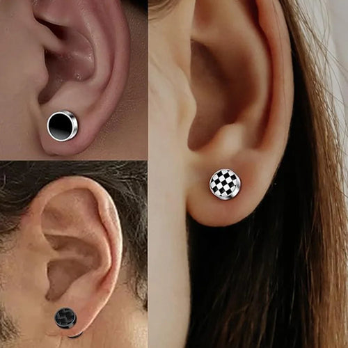 10MM Hypoallergenic Gauge Earrings 15 Pairs CZ Cartilage Barbell Plug Stud Helix Body Jewelry Set Unisex Faux Gauges Ear Tunnel