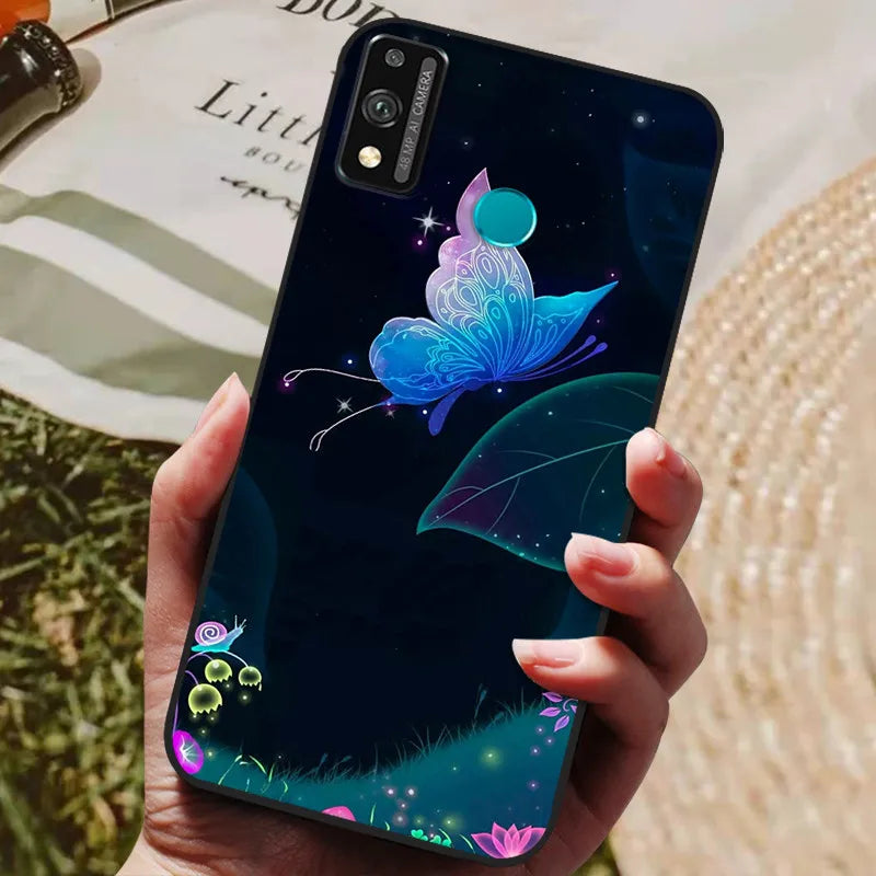 For Honor 9x lite Case Wolf Cartoon Silicon Soft TPU Back Cover For Huawei Honor 9X lite Phone Cases Honor9x Lite Fundas Coque