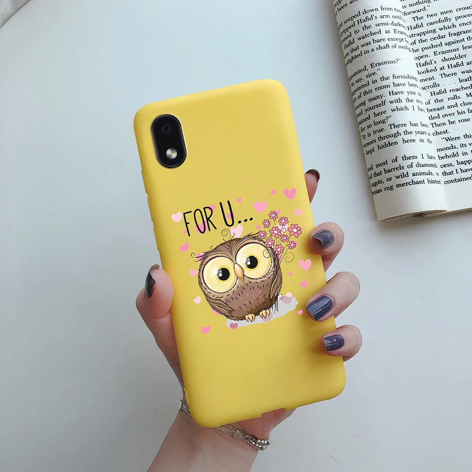 For Samsung Galaxy A01 core Cases Silicon Back Cover Soft Sunflower Phone Case For Samsung A01 core SM-A013 a 01 m01 Core Case