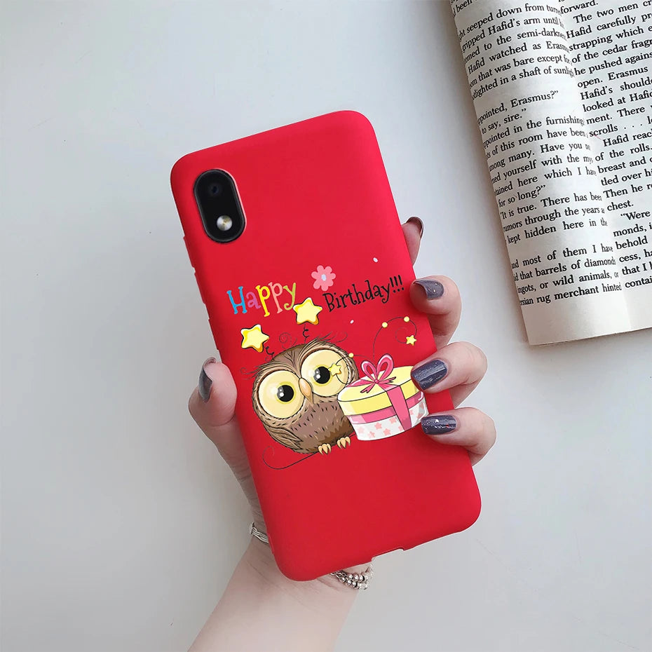 For Samsung Galaxy A01 core Cases Silicon Back Cover Soft Sunflower Phone Case For Samsung A01 core SM-A013 a 01 m01 Core Case