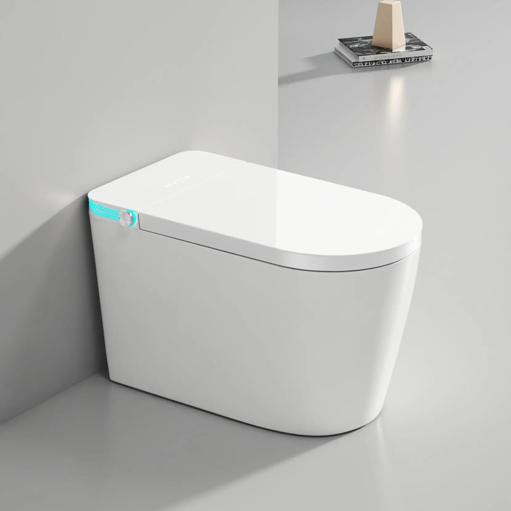 Smart Bidet Toilet US Standard Size Electronic Seat Cover Bidet with Remote Control