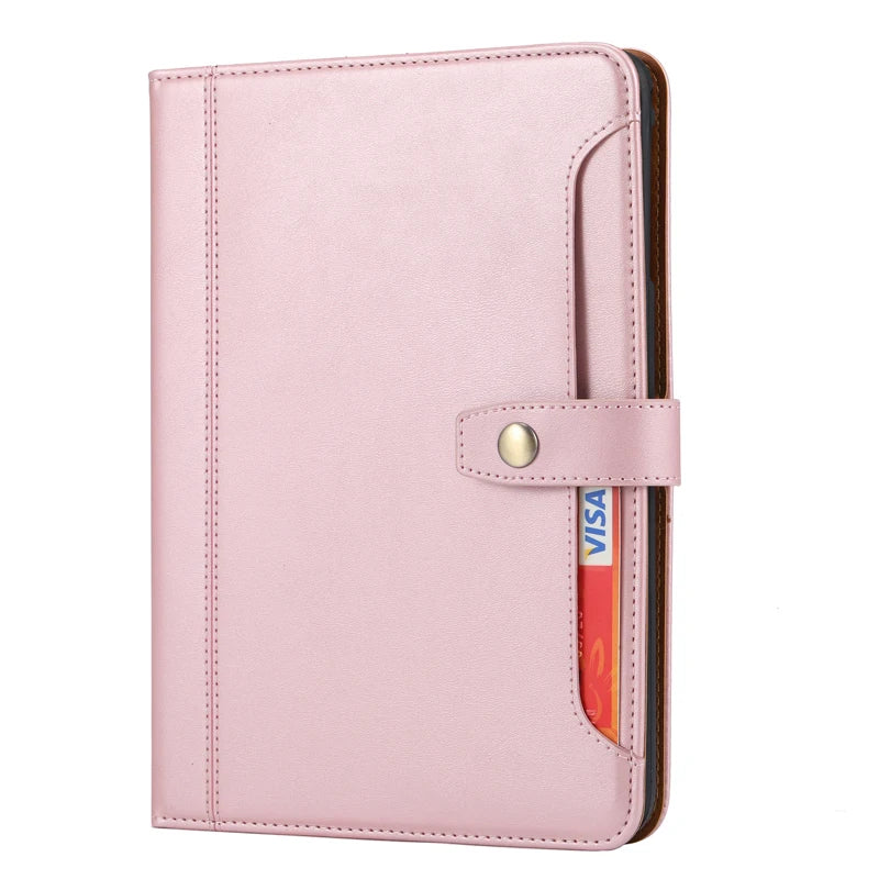 For Mini 7 2024 (A17 Pro) чехол ELVE Luxury Flip Leather Book Tablet Cover With Cards Slot Stand Sleeve For iPad Mini 6 아이패드 미니6