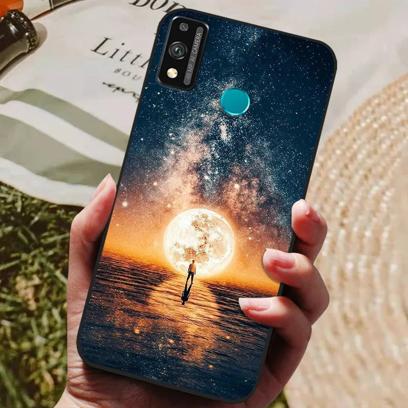 For Honor 9x lite Case Wolf Cartoon Silicon Soft TPU Back Cover For Huawei Honor 9X lite Phone Cases Honor9x Lite Fundas Coque