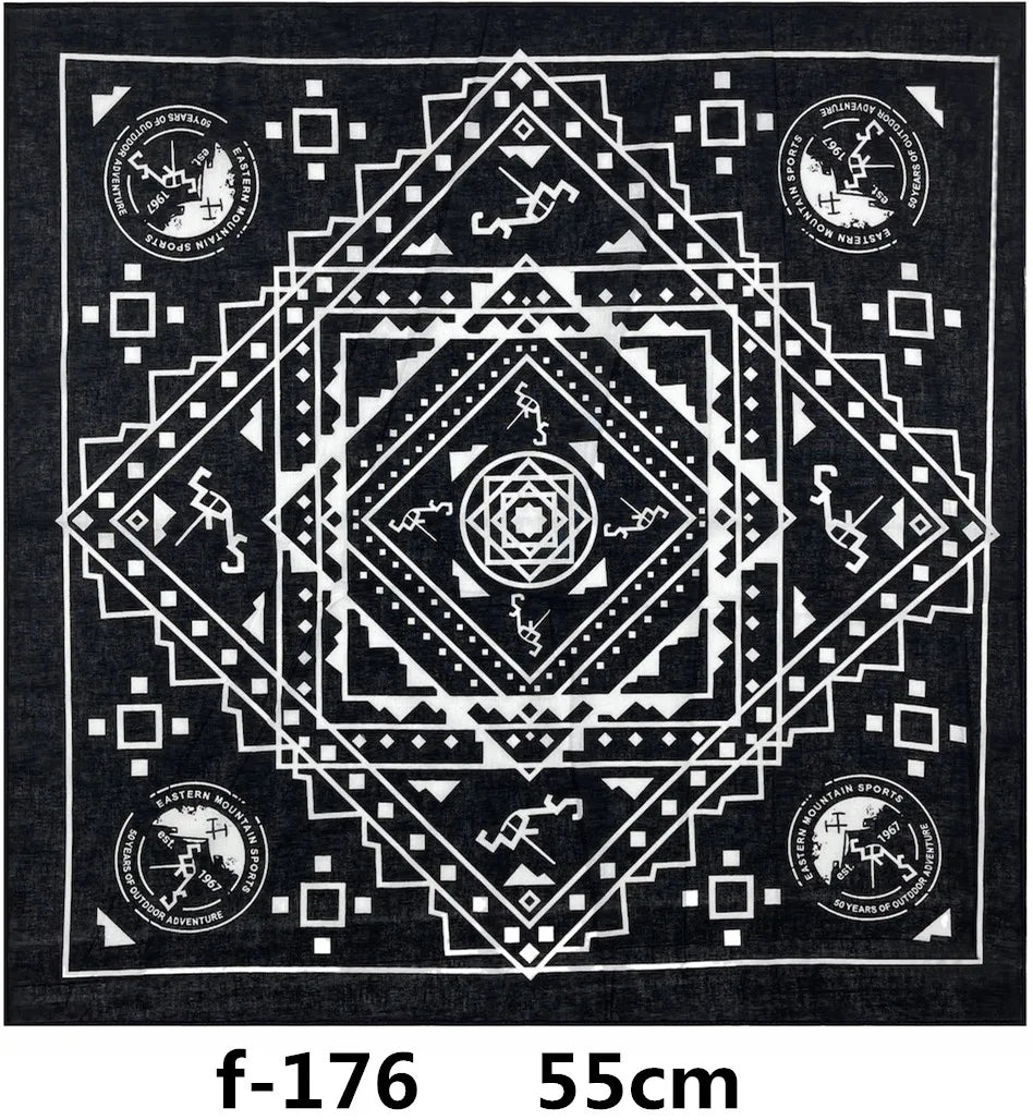 f151 Unisex Hiphop Cotton Bandanas Face Mask Scarf Headwear Women Snood Headband Men Fishing Mask Hiking Balaclava Handkerchief