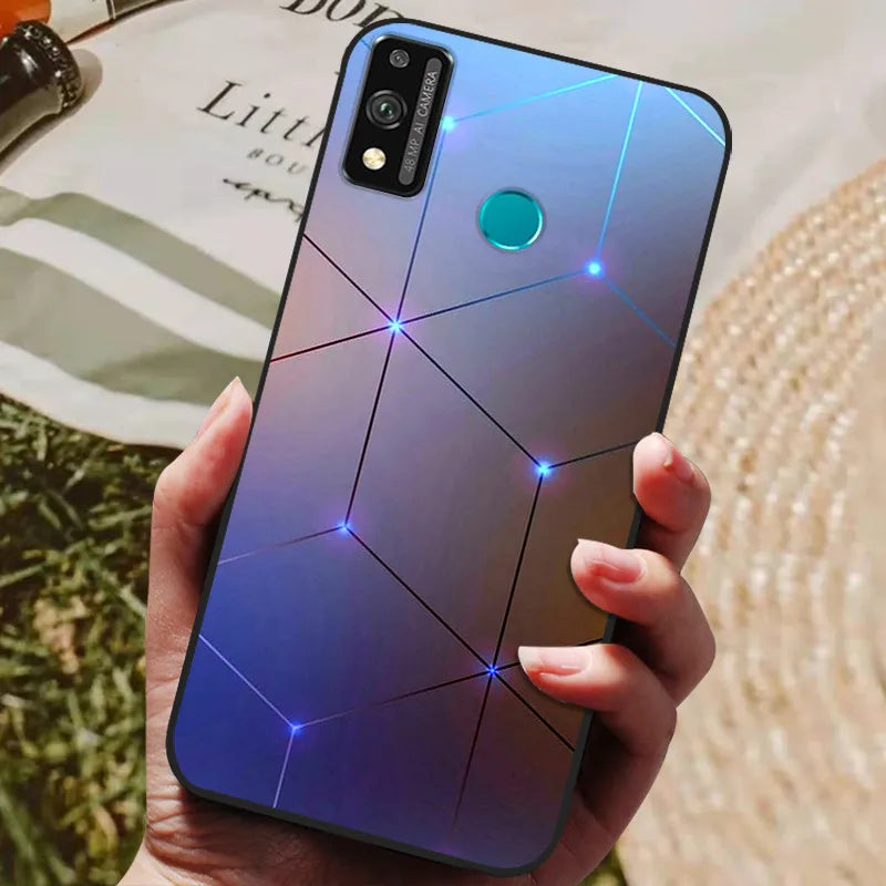 For Honor 9x lite Case Wolf Cartoon Silicon Soft TPU Back Cover For Huawei Honor 9X lite Phone Cases Honor9x Lite Fundas Coque