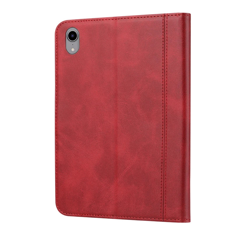 For Mini 7 2024 (A17 Pro) чехол ELVE Luxury Flip Leather Book Tablet Cover With Cards Slot Stand Sleeve For iPad Mini 6 아이패드 미니6