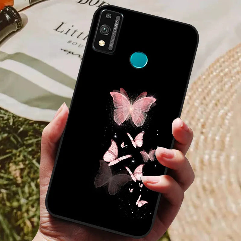 For Honor 9x lite Case Wolf Cartoon Silicon Soft TPU Back Cover For Huawei Honor 9X lite Phone Cases Honor9x Lite Fundas Coque