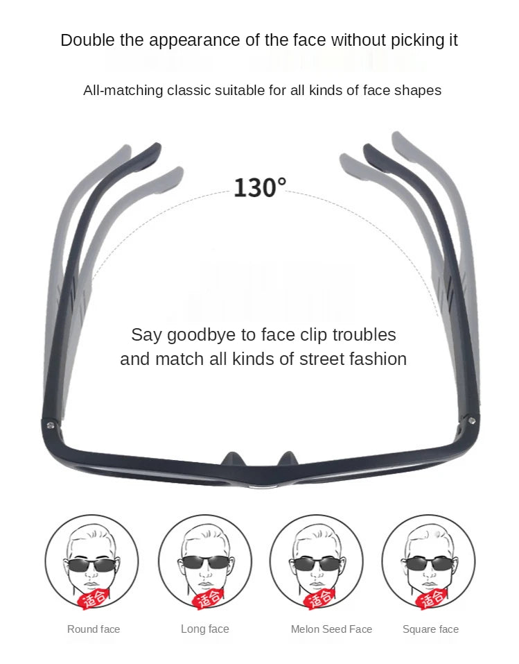 ZHIYI Smart Chameleon Driving Glasses LCD Computer Chip 0.1 Second Photochromic Polarized Sunglasses Wholesale Eye Protection