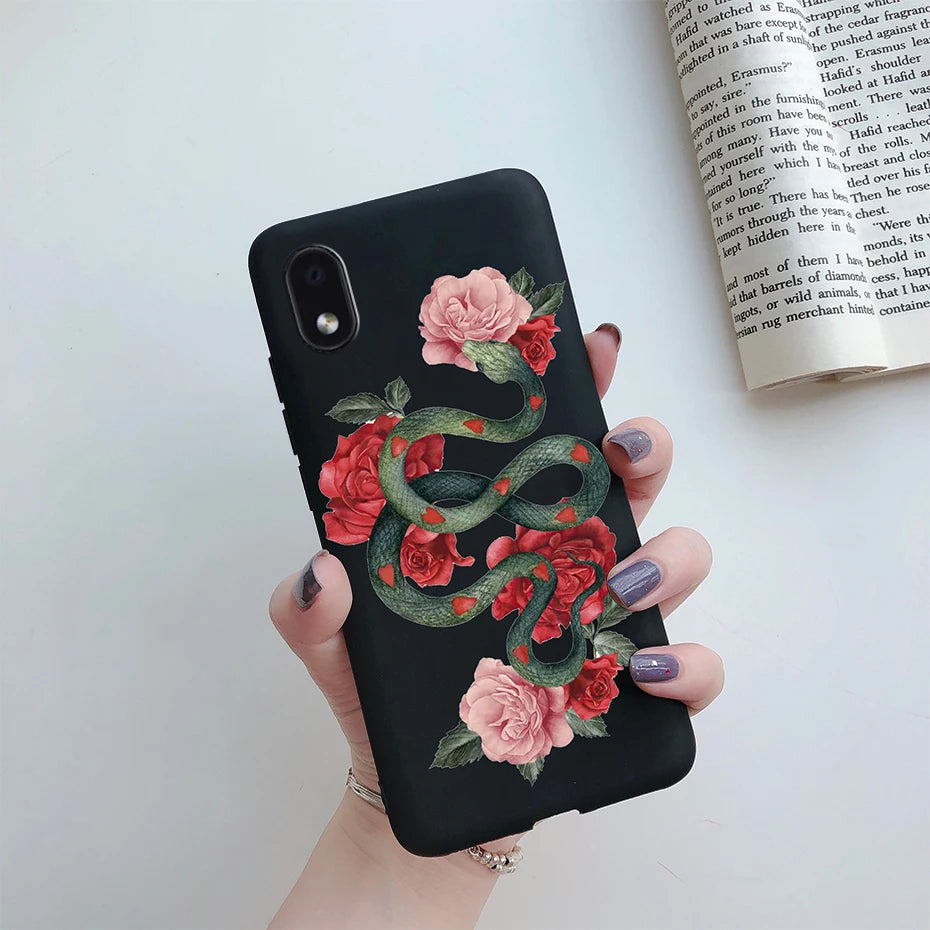 For Samsung Galaxy A01 core Cases Silicon Back Cover Soft Sunflower Phone Case For Samsung A01 core SM-A013 a 01 m01 Core Case