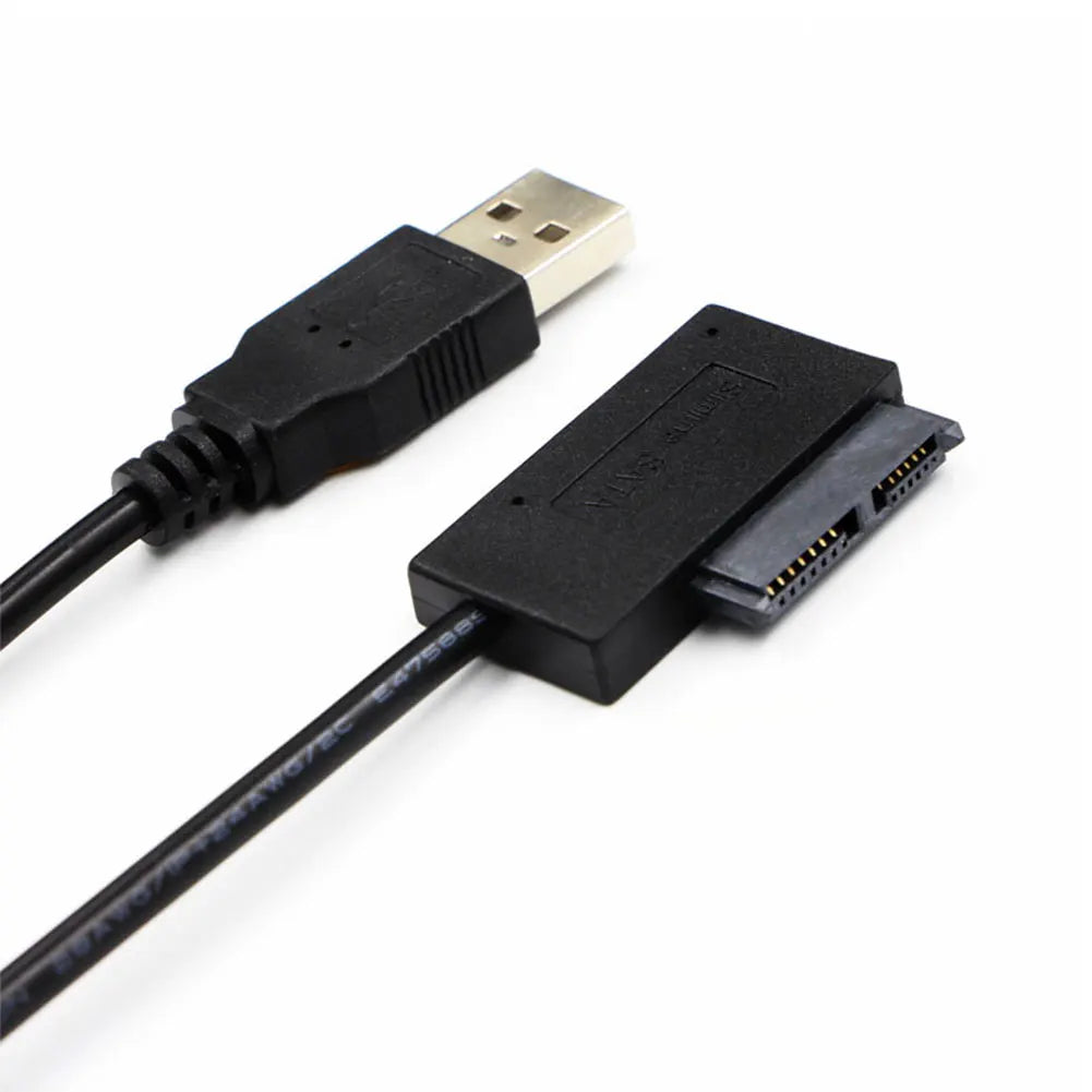 USB3.0 to Mini Sata II 7+6 13Pin Adapter SATA Converter Cable for Laptop CD/DVD ROM Slimline Drive USB 3.0 SATA Hard Drive Cable