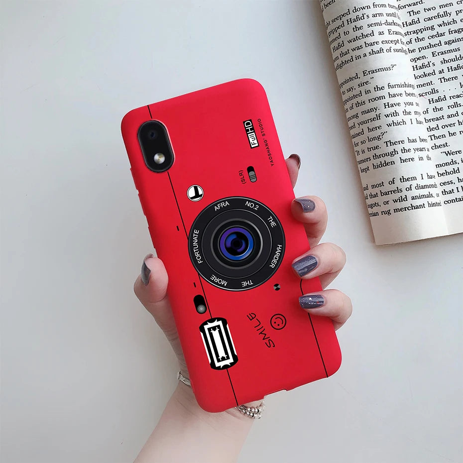 For Samsung Galaxy A01 core Cases Silicon Back Cover Soft Sunflower Phone Case For Samsung A01 core SM-A013 a 01 m01 Core Case