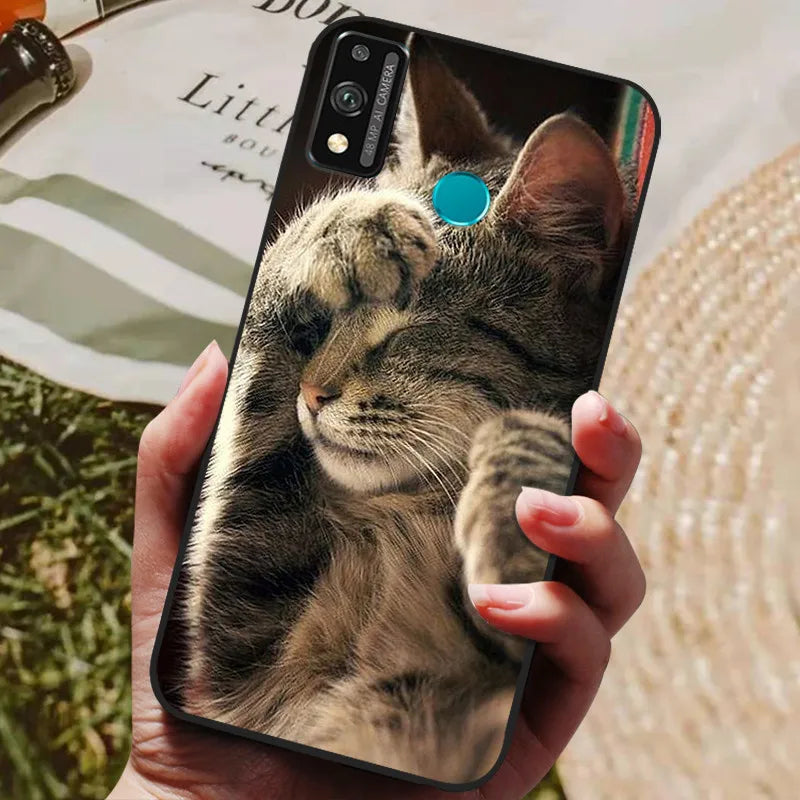For Honor 9x lite Case Wolf Cartoon Silicon Soft TPU Back Cover For Huawei Honor 9X lite Phone Cases Honor9x Lite Fundas Coque