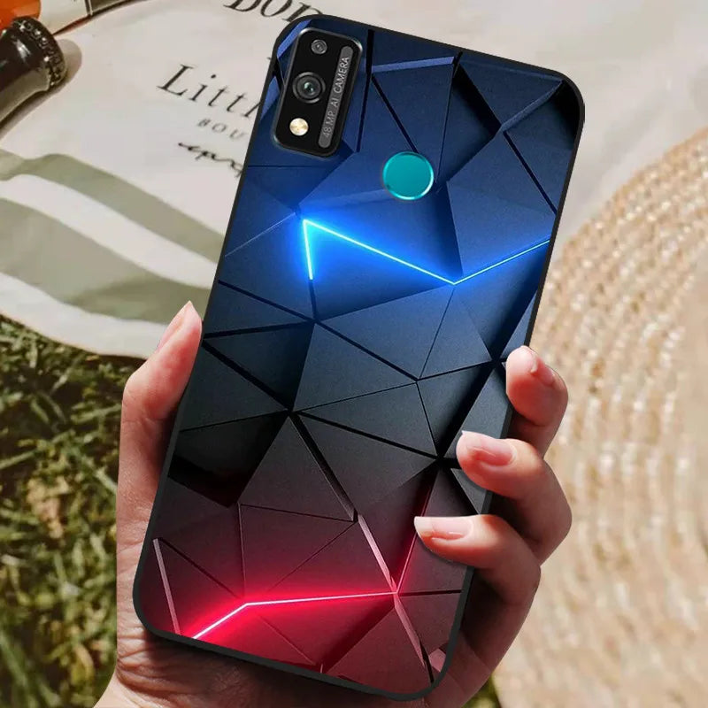 For Honor 9x lite Case Wolf Cartoon Silicon Soft TPU Back Cover For Huawei Honor 9X lite Phone Cases Honor9x Lite Fundas Coque