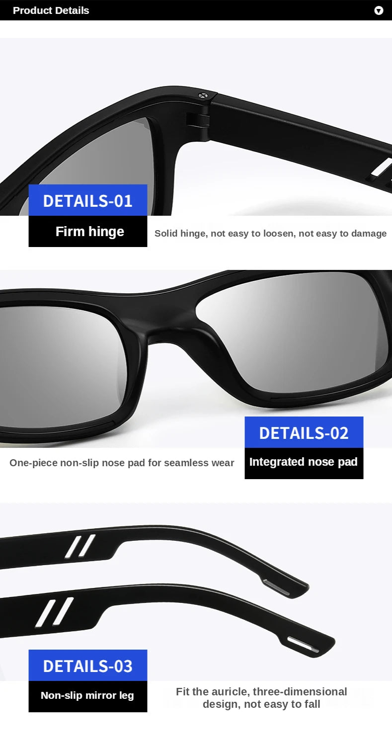 ZHIYI Smart Chameleon Driving Glasses LCD Computer Chip 0.1 Second Photochromic Polarized Sunglasses Wholesale Eye Protection
