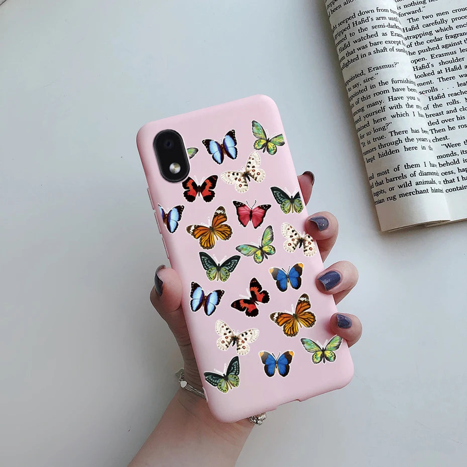 For Samsung Galaxy A01 core Cases Silicon Back Cover Soft Sunflower Phone Case For Samsung A01 core SM-A013 a 01 m01 Core Case