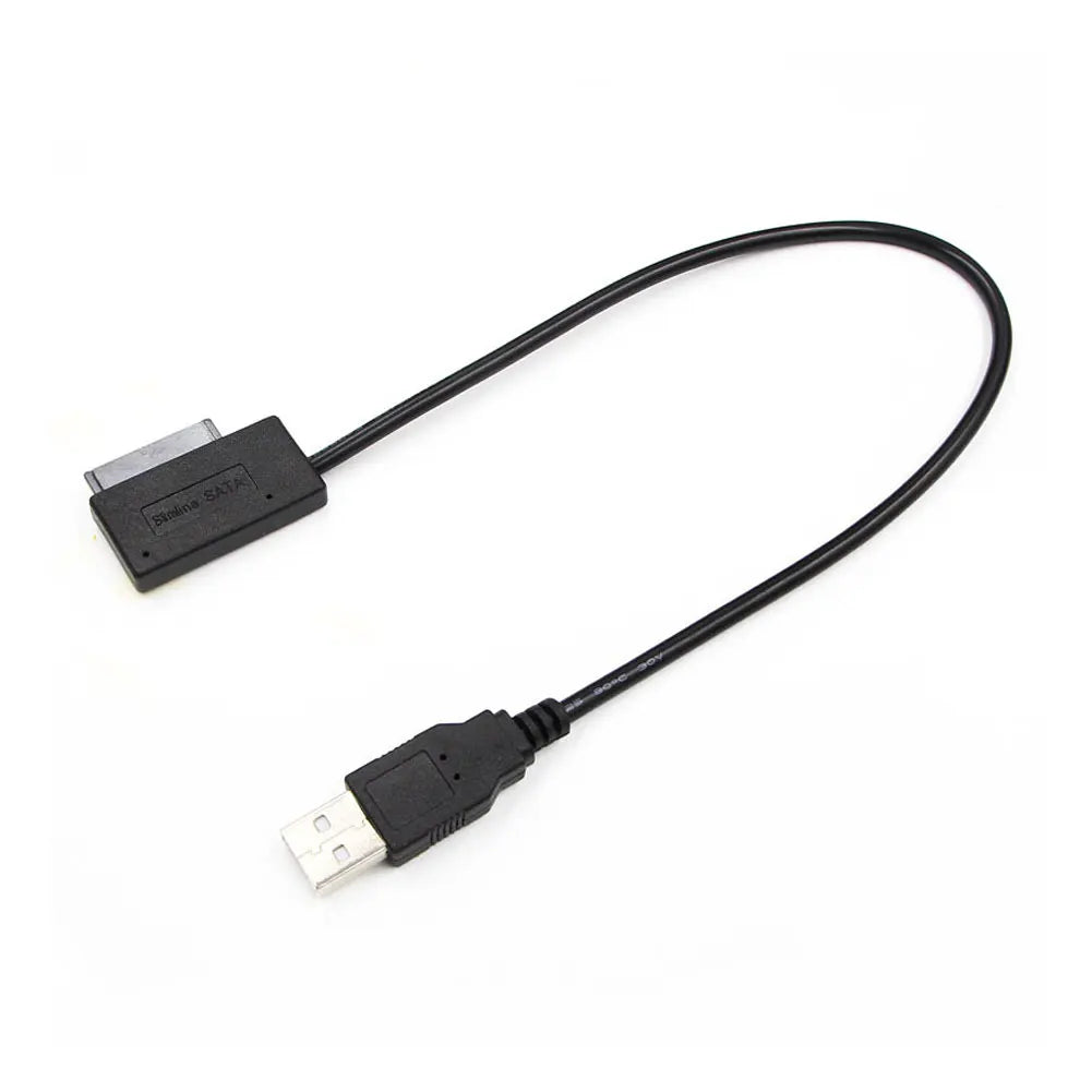 USB3.0 to Mini Sata II 7+6 13Pin Adapter SATA Converter Cable for Laptop CD/DVD ROM Slimline Drive USB 3.0 SATA Hard Drive Cable