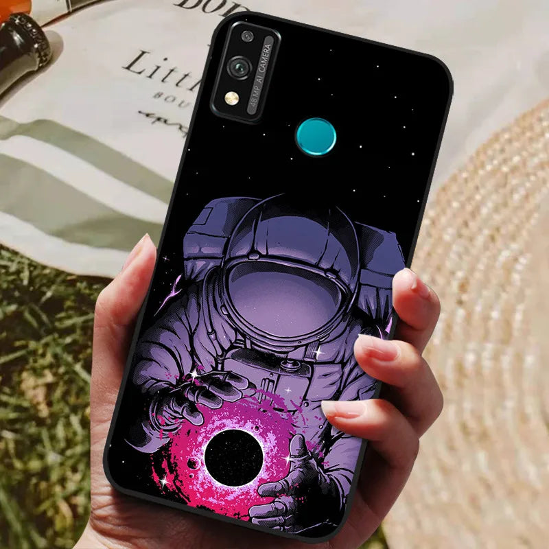 For Honor 9x lite Case Wolf Cartoon Silicon Soft TPU Back Cover For Huawei Honor 9X lite Phone Cases Honor9x Lite Fundas Coque