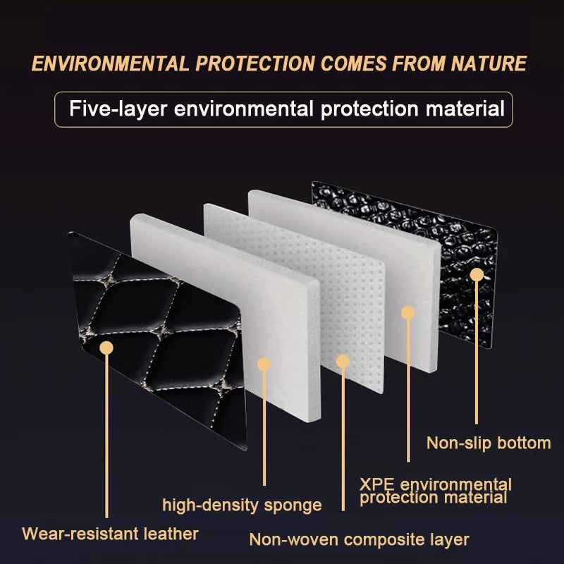 Car trunk mat for Infiniti Q50 Non-hybrid 2014 2015 cargo liner carpet interior accessories cover