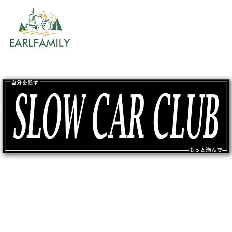 EARLFAMILY 13cm Anime Slap Car Accessories Stickers Campervan Decal Car Refrigerators Vinyl Motorcycle Sunscreen Decals Decor
