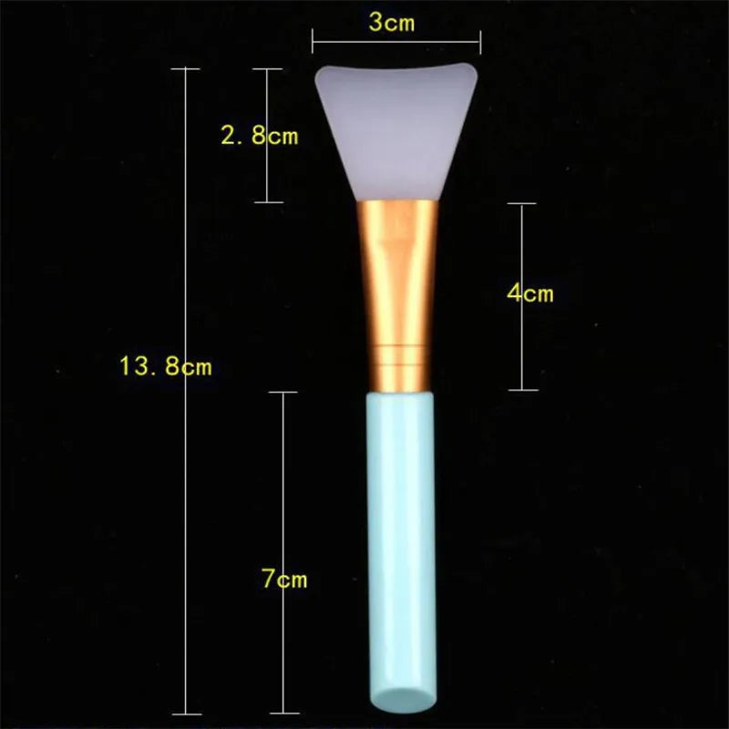 1pcs Face Mask Brush Silicone Facial Mask Mud Mixing Brushes 10 Color Soft Fashion Beauty Women Skin Face Care Makeup Tools