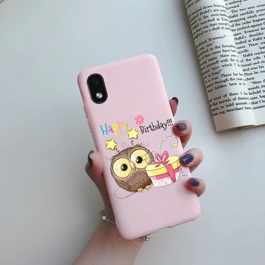 For Samsung Galaxy A01 core Cases Silicon Back Cover Soft Sunflower Phone Case For Samsung A01 core SM-A013 a 01 m01 Core Case