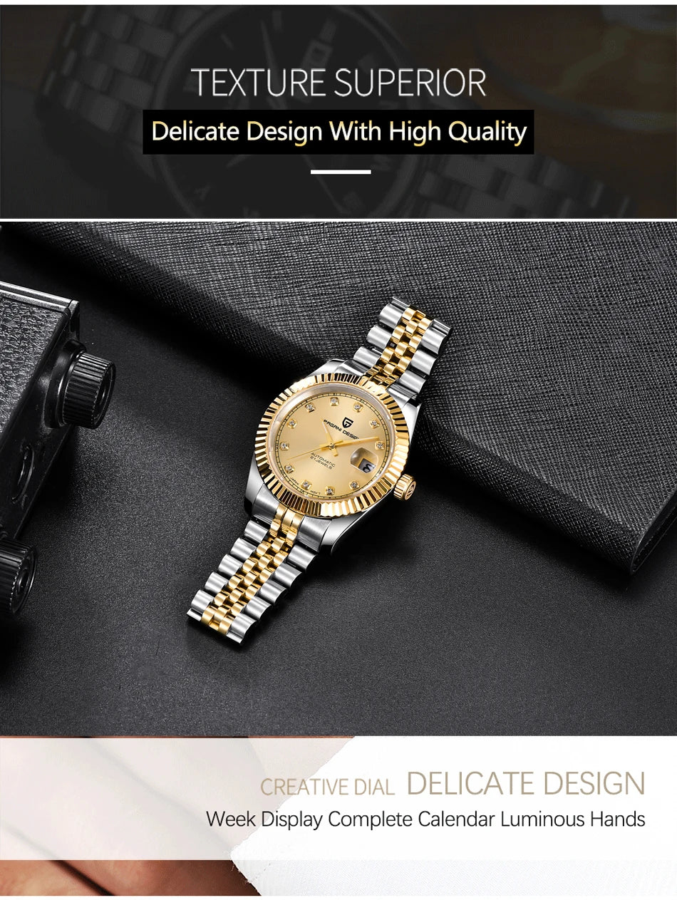 2025 PAGANI DESIGN 42MM Men Mechanical Watches Luxurious Business Automatic Watch 100M Waterproof Stainless Steel Watch for Men