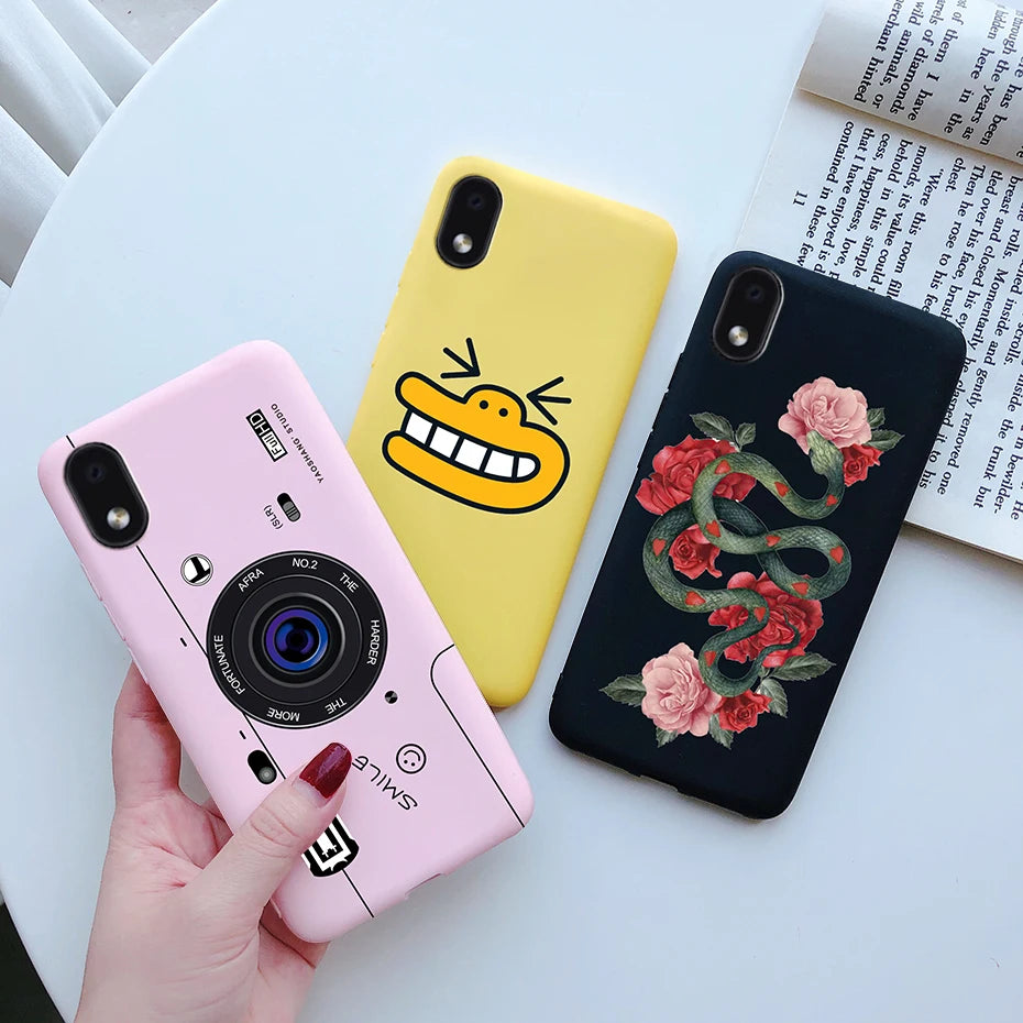 For Samsung Galaxy A01 core Cases Silicon Back Cover Soft Sunflower Phone Case For Samsung A01 core SM-A013 a 01 m01 Core Case
