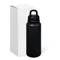 US RTS 26oz Stainless Steel Water Bottle Powder Coating Double Walled Tumbler Press Open Lid Vacuum Flask for Laser Black