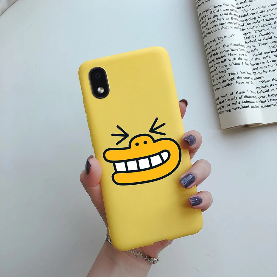 For Samsung Galaxy A01 core Cases Silicon Back Cover Soft Sunflower Phone Case For Samsung A01 core SM-A013 a 01 m01 Core Case