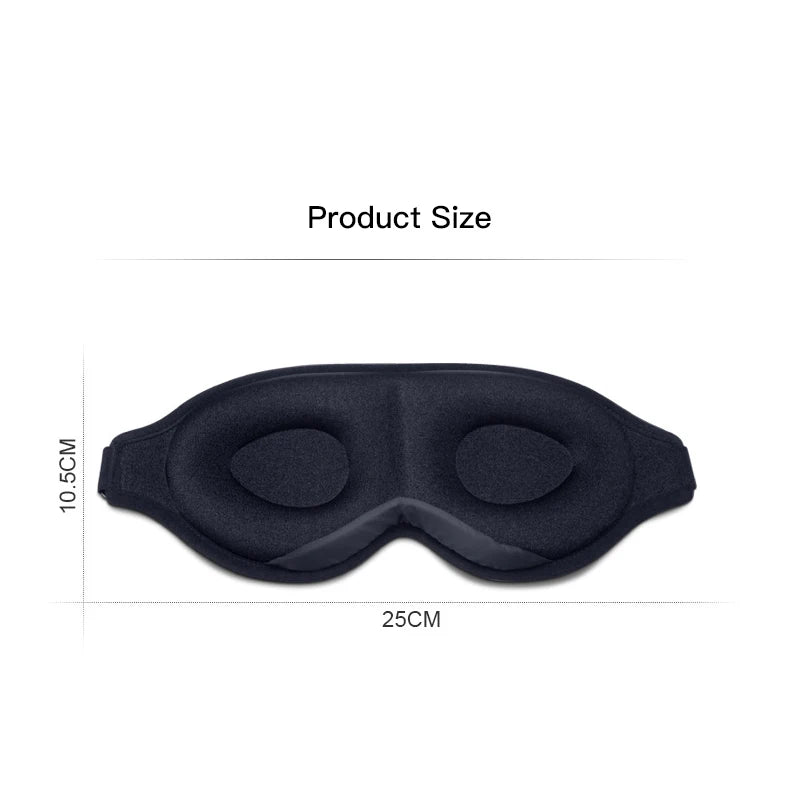 3D Memory Foam Silk Sleep Mask Soft Women Men Eye Patches Comfort Three Dimensional Design Face Mask Eyeshade Night Breathable