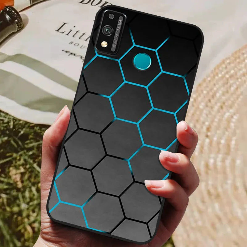 For Honor 9x lite Case Wolf Cartoon Silicon Soft TPU Back Cover For Huawei Honor 9X lite Phone Cases Honor9x Lite Fundas Coque