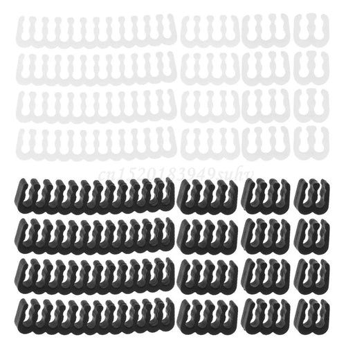 16Pcs/Set PP Cable Comb/Clamp/Clip/Organizer/Dresser for 2.5-3.2mm PC Power Cables Wiring 4/6/8/24 Pin Computer Cable Manager