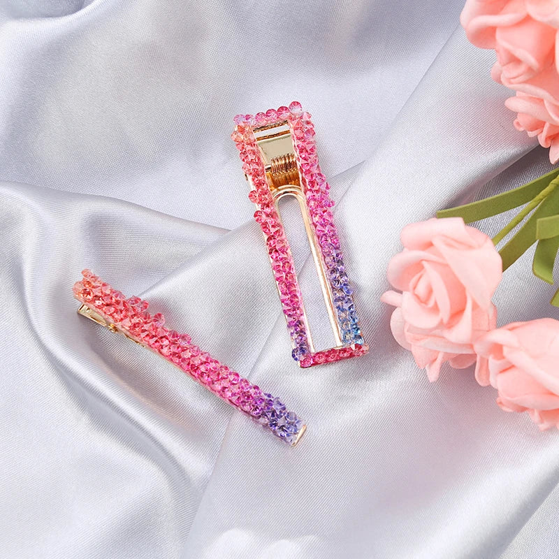 Rainbow Aurora Color Rhinestones Ribbon For Bows Sewing Resin Trim Strass Hot Fix Rhinestone Tape Applicator Iron On Appliques