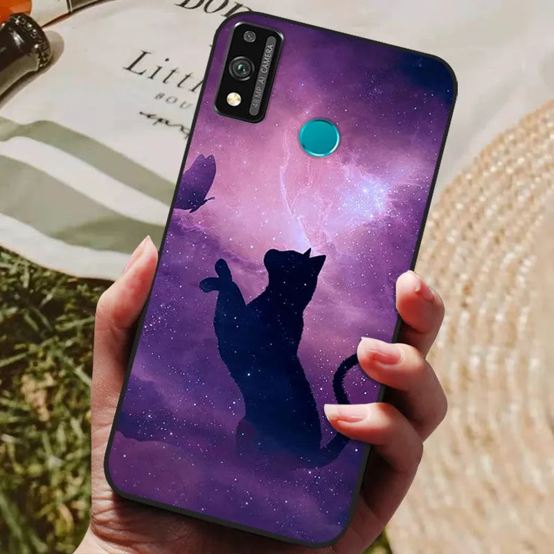For Honor 9x lite Case Wolf Cartoon Silicon Soft TPU Back Cover For Huawei Honor 9X lite Phone Cases Honor9x Lite Fundas Coque