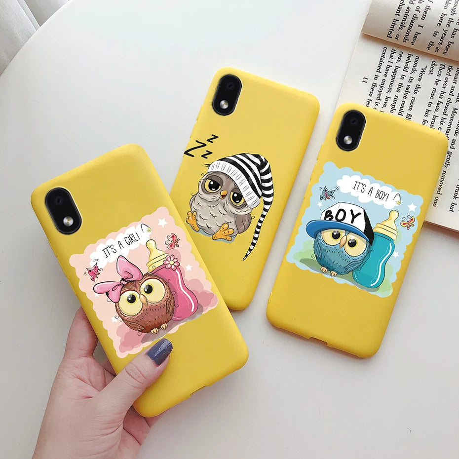 For Samsung Galaxy A01 core Cases Silicon Back Cover Soft Sunflower Phone Case For Samsung A01 core SM-A013 a 01 m01 Core Case