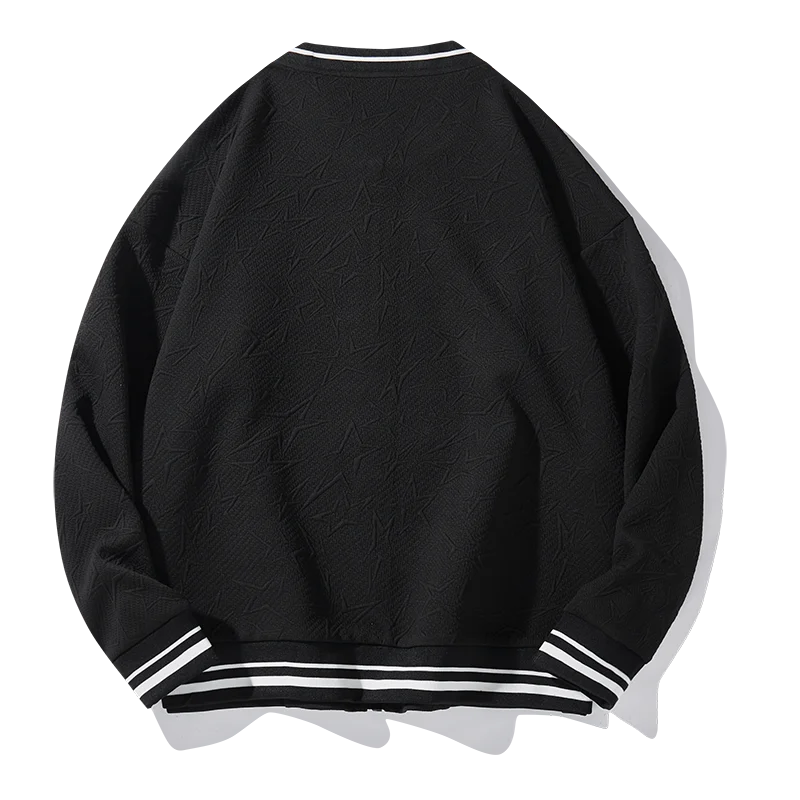 ANSZKTN New Simple Basic Loose Men's and Women's Trend Live Burst Couple Casual Jacket Baseball Clothes