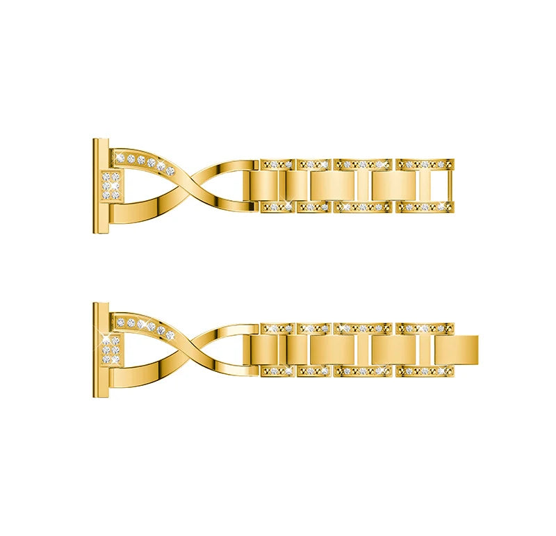 20mm 22mm Luxury Stainless steel Straps for samsung galaxy watch 3 41mm Rhinestone Band for samsung galaxy watch 3 45mm bracelet
