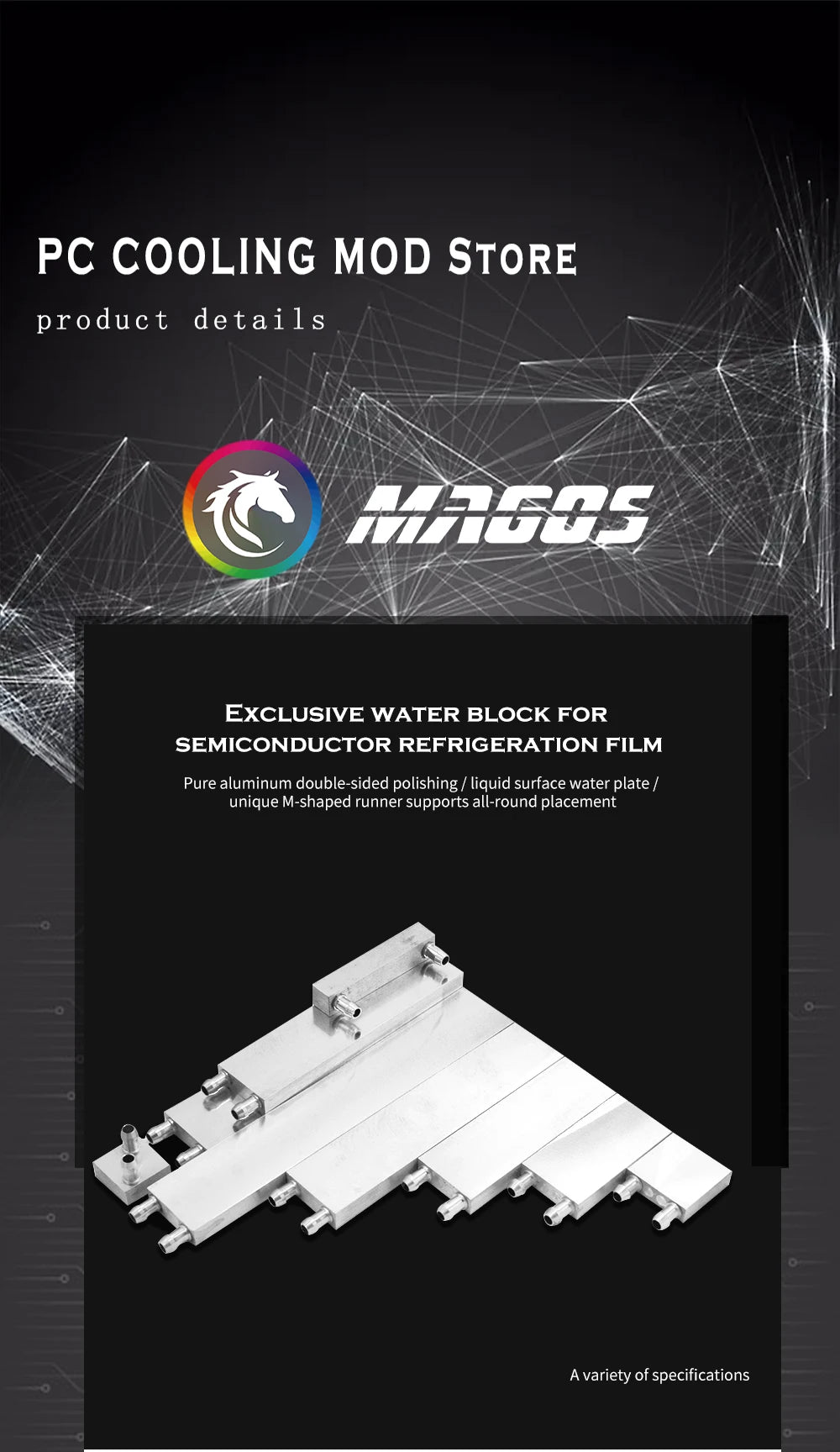 Aluminum PC Water Cooling Radiator For Liquid Cooler Processor Heat Sink 40 80 120 160 200 240 250mm