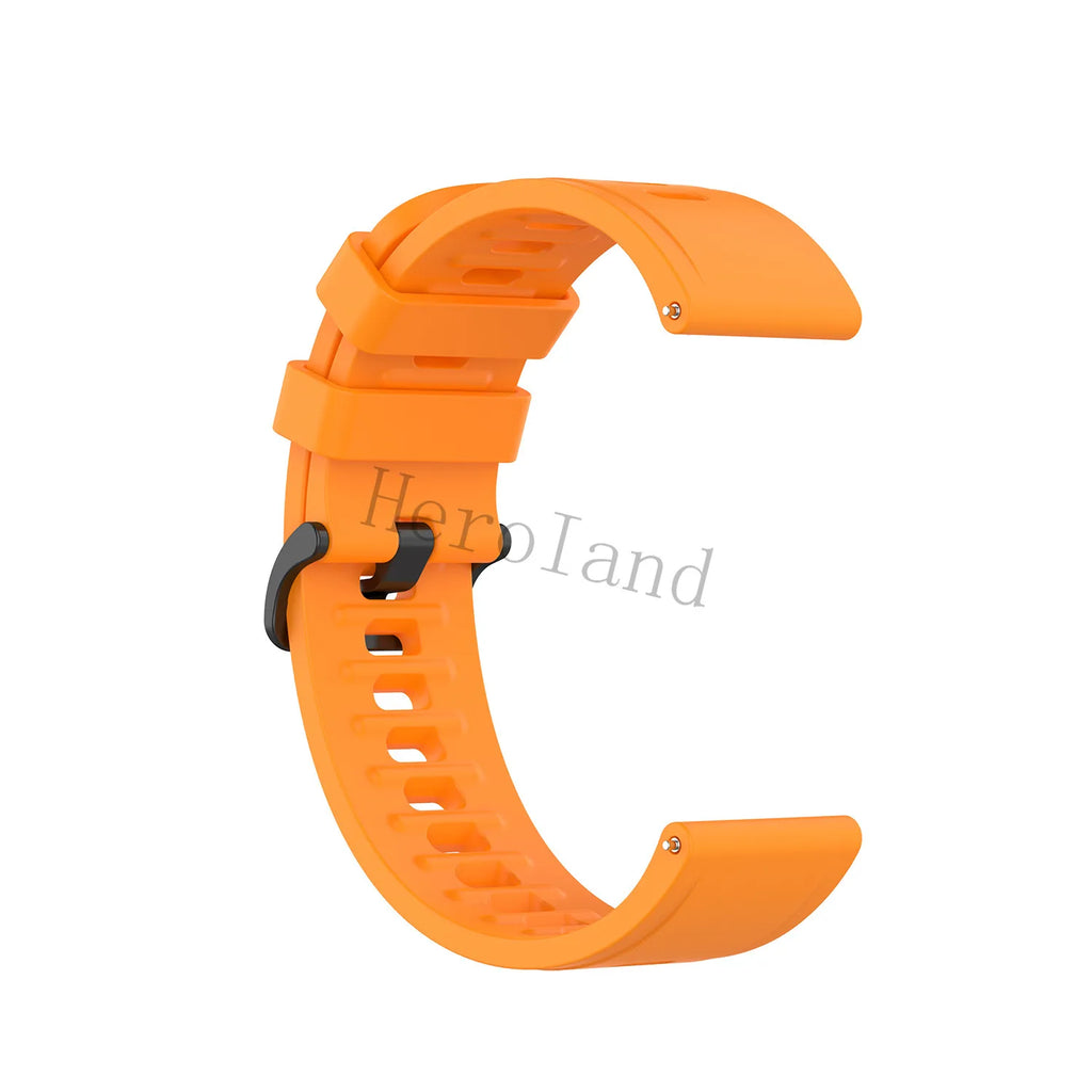 22MM Silicone WatchBand Strap For Xiaomi MI Watch Color Sport Smart Wristband For Xiaomi Haylou RT LS05S Bracelet WirstStrap