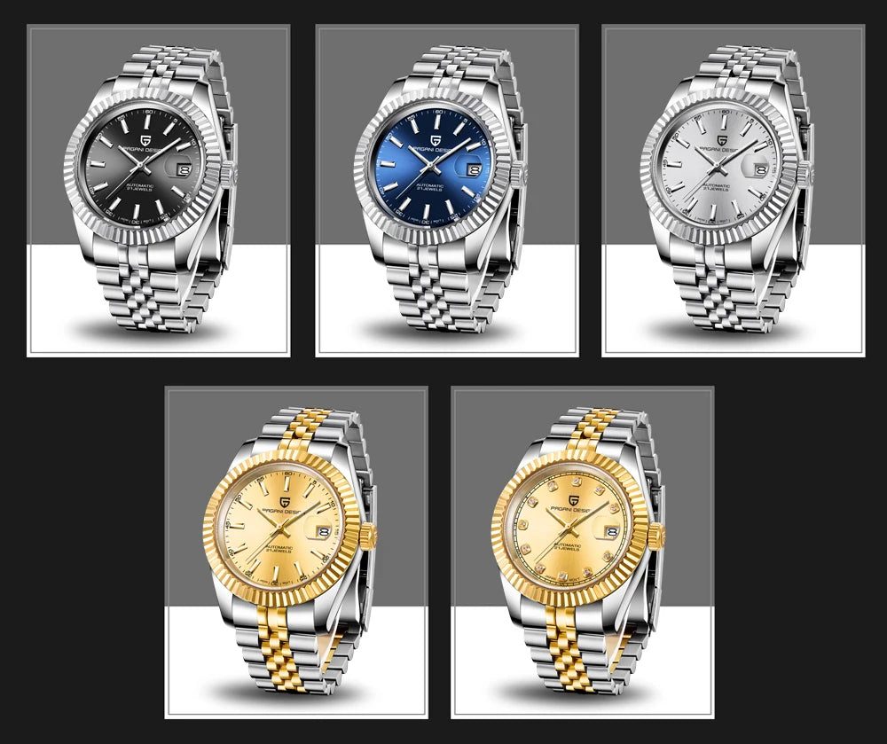 2025 PAGANI DESIGN 42MM Men Mechanical Watches Luxurious Business Automatic Watch 100M Waterproof Stainless Steel Watch for Men