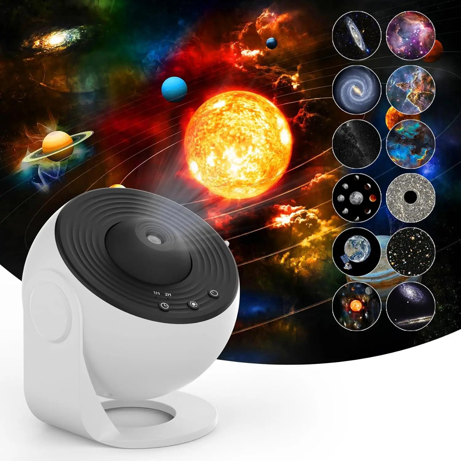 Hot Selling 13 in 1 Planetarium Galaxy Star Projector Rotating Projector Lamp Timed Starry Night Light for Kids Bedroom Decor