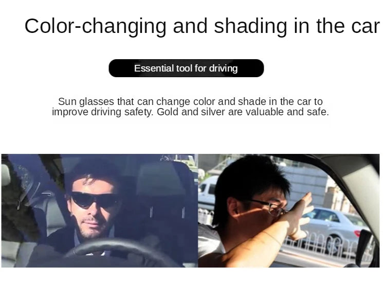 ZHIYI Smart Chameleon Driving Glasses LCD Computer Chip 0.1 Second Photochromic Polarized Sunglasses Wholesale Eye Protection