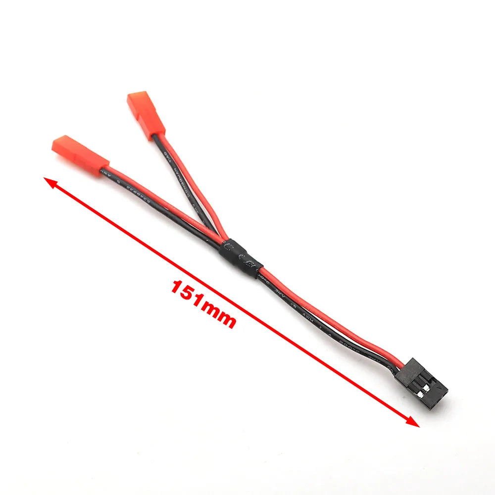 Ajrc Three In One Cable Esc Power Supply External Wiring Jst For 1/10 Rc Crawler Car Defender Trx6 Trx4 Tactical Unit Bronco